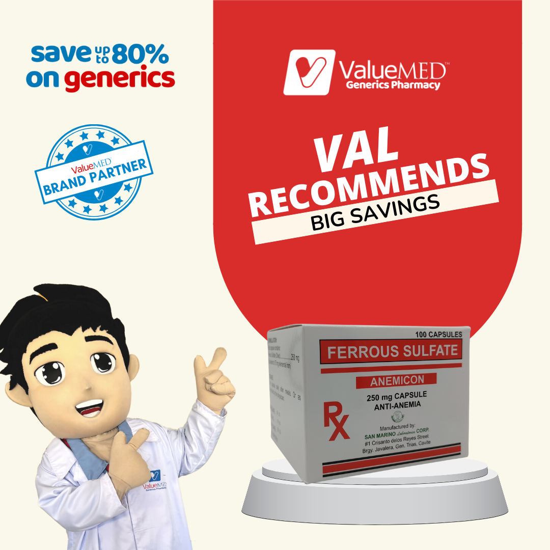 VAL RECOMMENDS Ferrous Sulfate